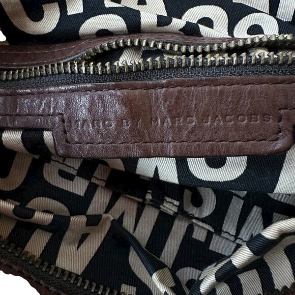 Marc by Marc Jacobs Shoulder Bag Brown Faux Leather Standard Supply 14"x14"x5" - Picture 6 of 12